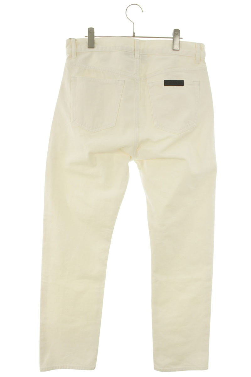 FEAR OF GOD 5 Pocket Button Fly Denim Pants White Size 31