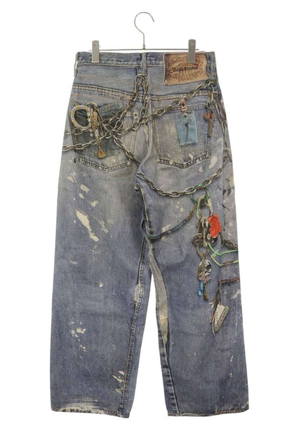 ACNE STUDIOS 1981M Trompe L'oeil Keychain Print Size 32