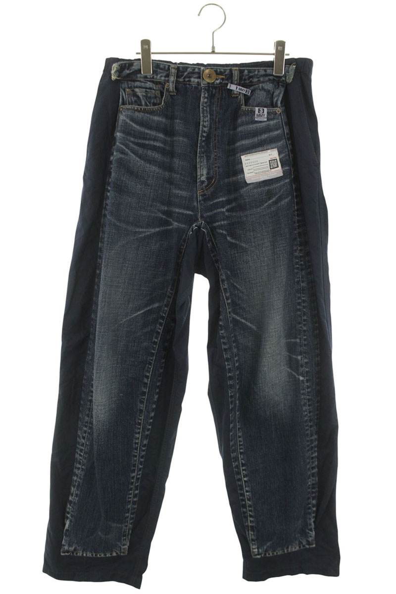 MIHARAYASUHIRO Embeded Denim Pants Indigo Navy Size 33