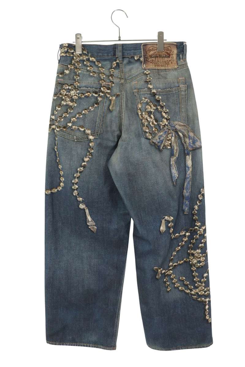 ACNE STUDIOS Trompe L'oeil Baggy Denim Indigo Size 32