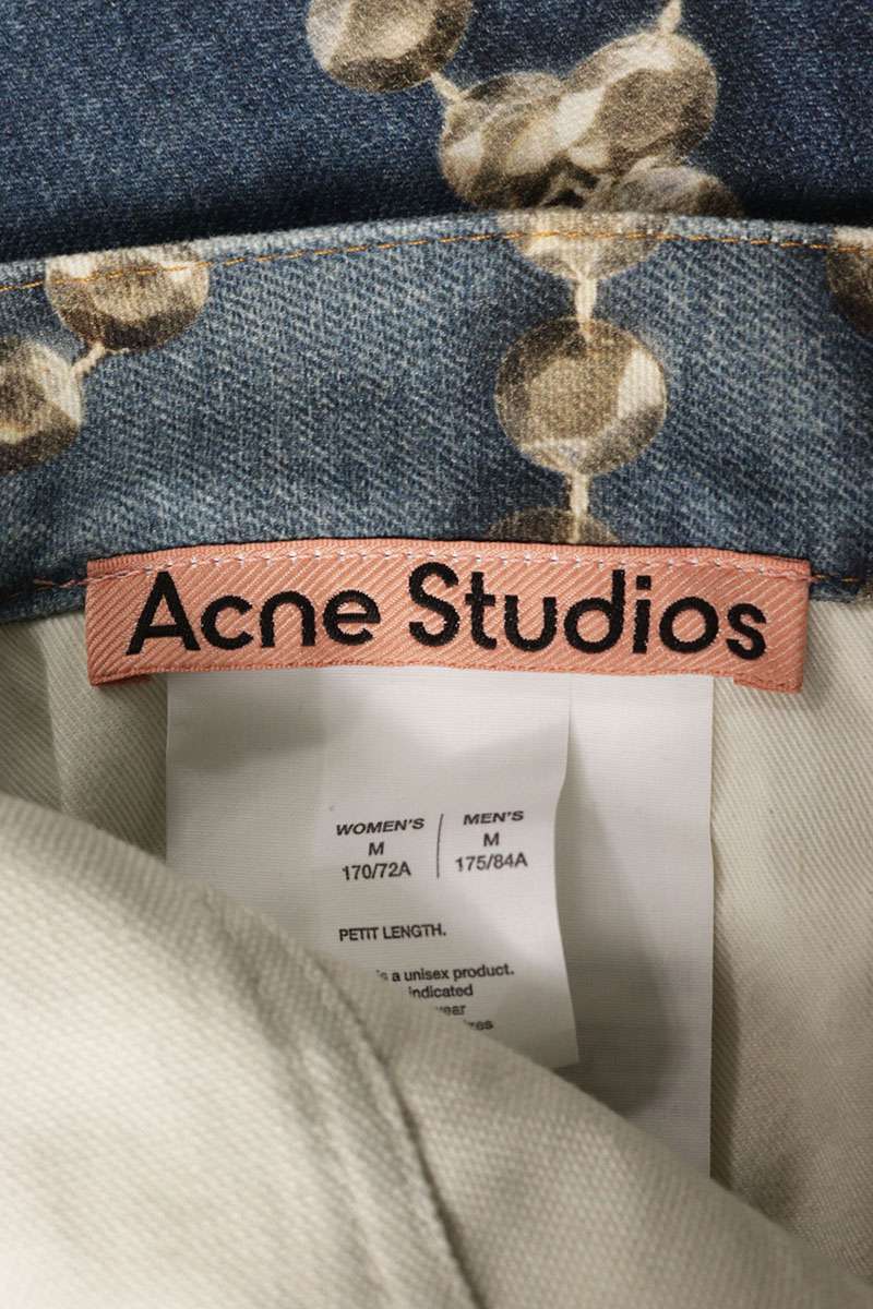 ACNE STUDIOS Trompe L'oeil Baggy Denim Indigo Size 32