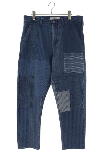 FUNDA MENTAL Patchwork Denim Pants Indigo Size 32