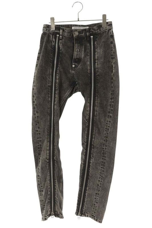 JOHNLAWRENCESULLIVAN Zip Embellished Denim Grey Size 30