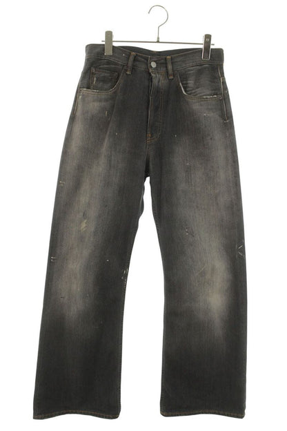ACNE STUDIOS Black Trafalgar Washed Painted Flare Size 28