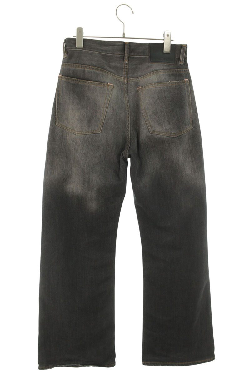 ACNE STUDIOS Black Trafalgar Washed Painted Flare Size 28