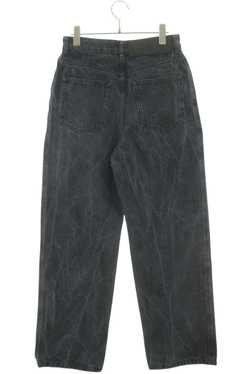 LOEWE Dark Gray Anagram Embroidered Baggy Denim Size 32