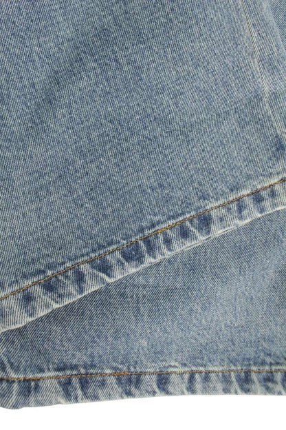 LOEWE Blue Anagram Embroidered Baggy Denim Pants Size 33