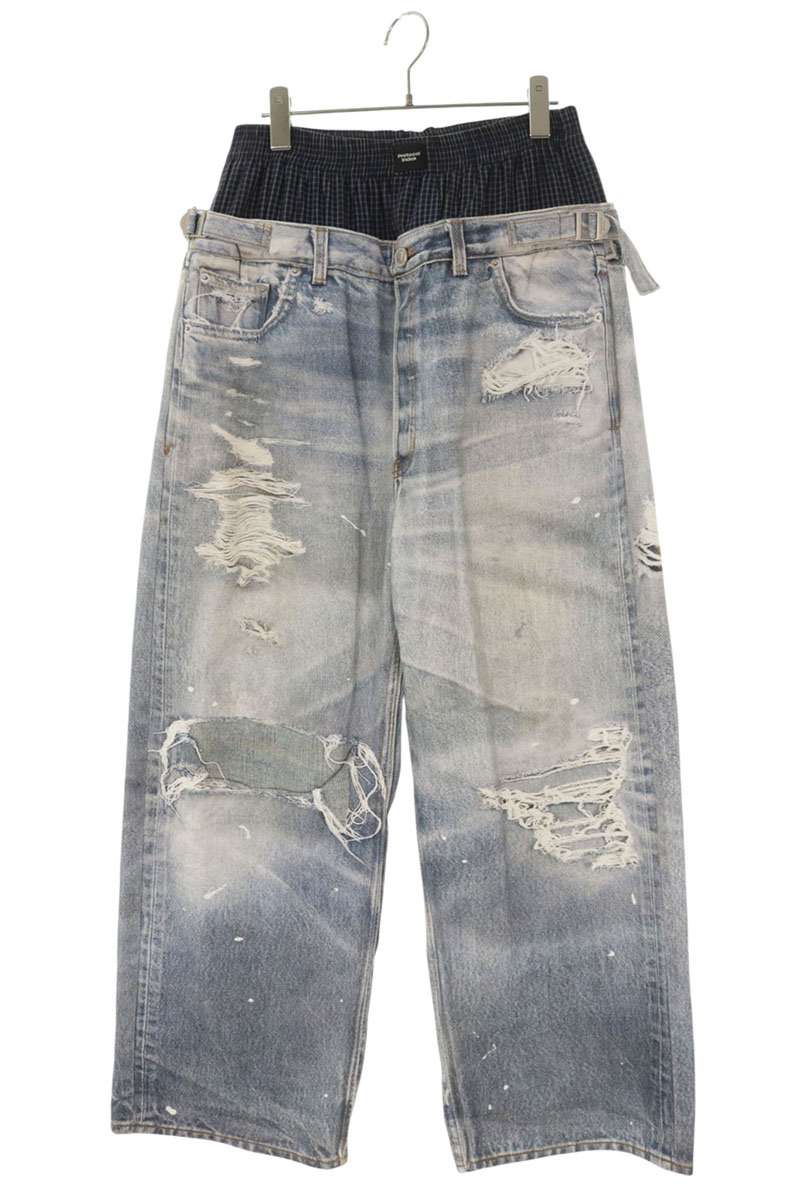 Protocol Index TROMPELOEIL LAYERED PANTS Indigo Size 32