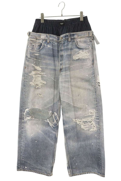 Protocol Index TROMPELOEIL LAYERED PANTS Indigo Size 32
