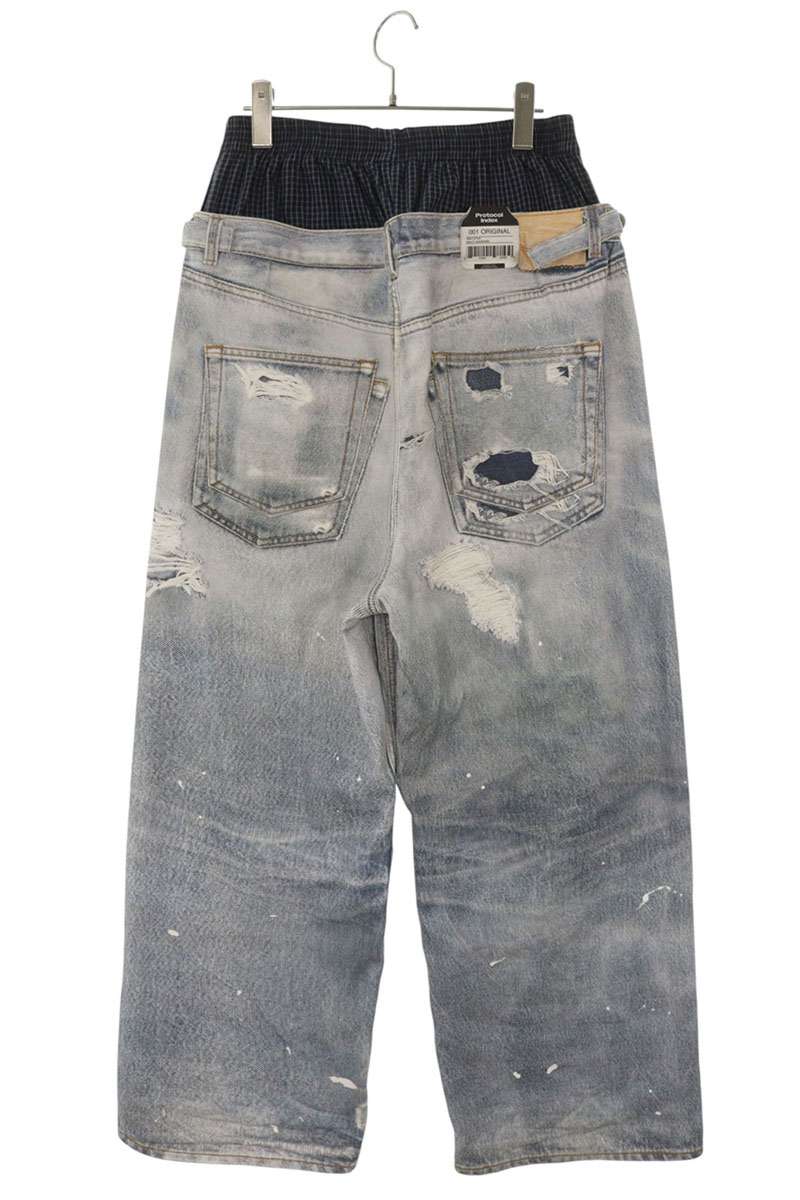 Protocol Index TROMPELOEIL LAYERED PANTS Indigo Size 32