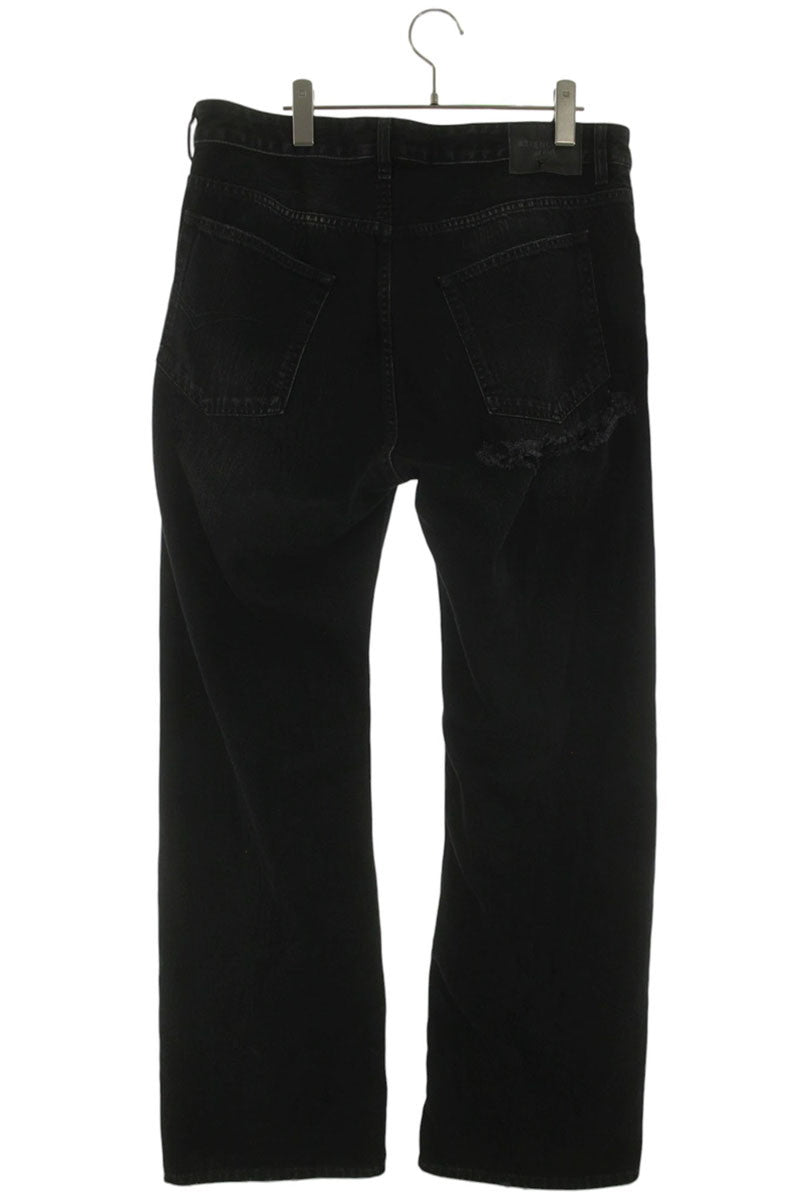 BALENCIAGA 25AW Black Vintage Wash Relaxed Fit Denim Size 31