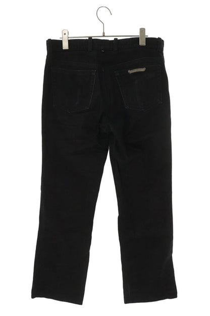 Chrome Hearts Black Flare Knee Stitch Denim Pants Size 33