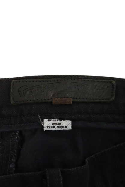 Chrome Hearts Black Flare Knee Stitch Denim Pants Size 33