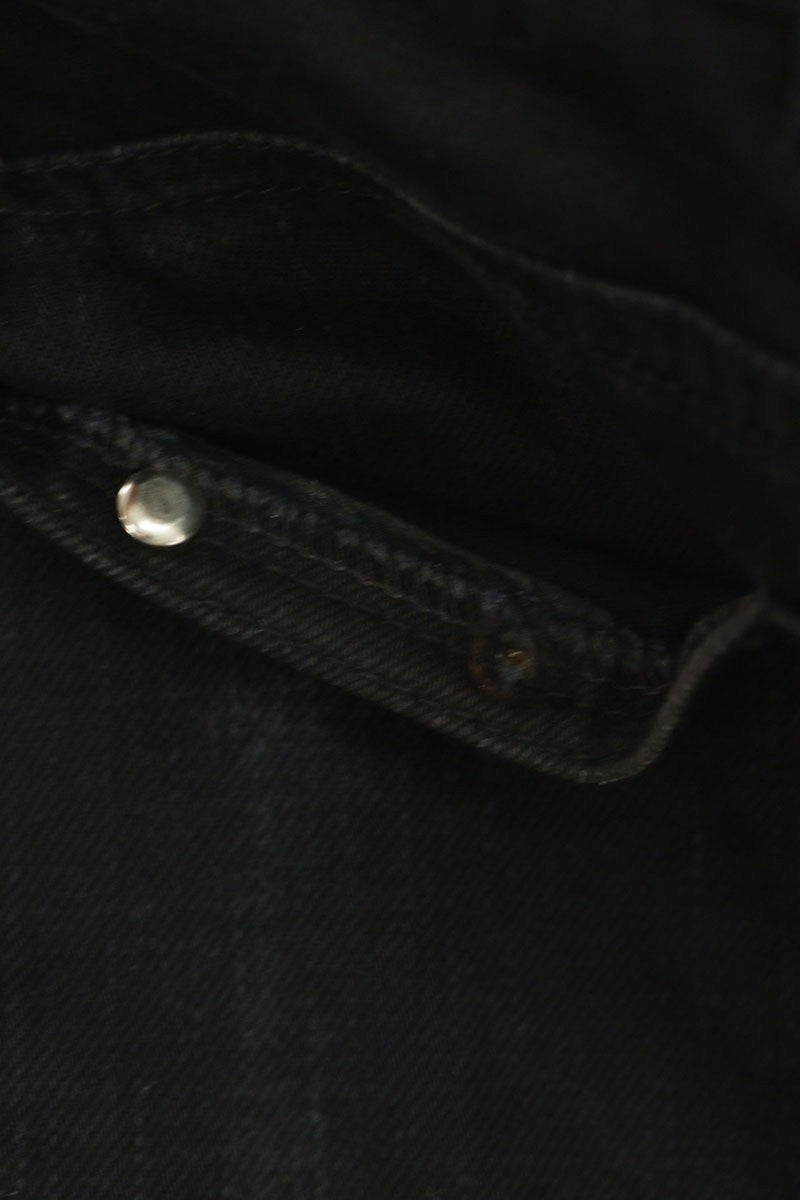 Chrome Hearts Black Flare Knee Stitch Denim Pants Size 33
