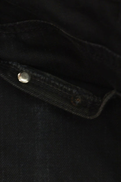 Chrome Hearts Black Flare Knee Stitch Denim Pants Size 33