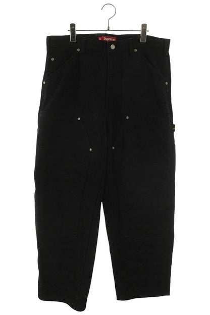 SUPREME 25AW Black Jacquard Logos Double Knee Size 34