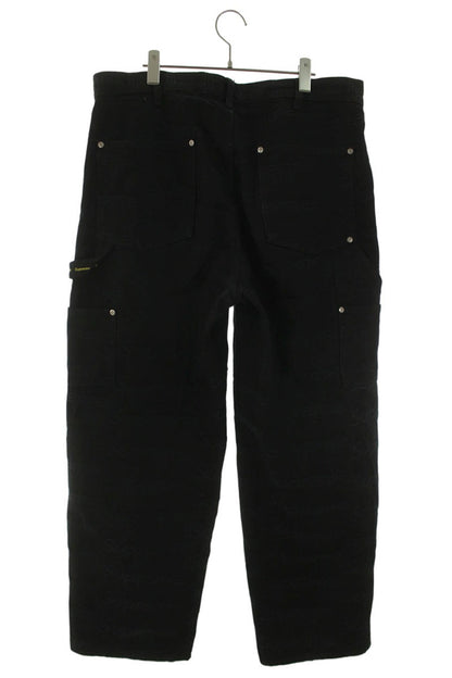 SUPREME 25AW Black Jacquard Logos Double Knee Size 34