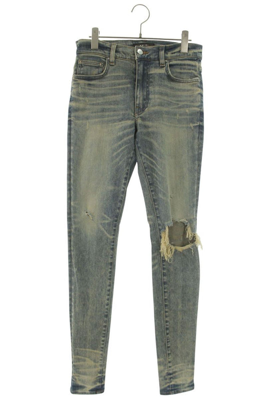 AMIRI Indigo Distressed Knee Skinny Denim Pants Size 29