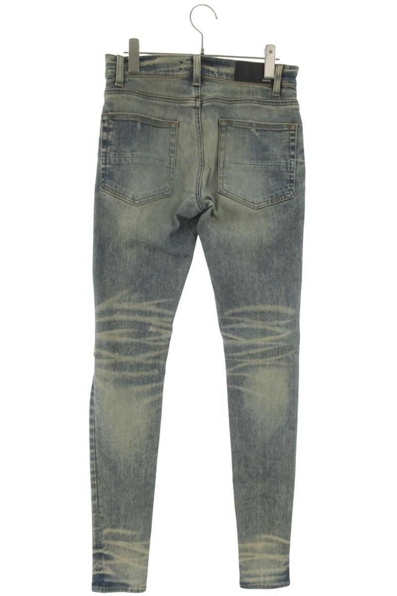 AMIRI Indigo Distressed Knee Skinny Denim Pants Size 29
