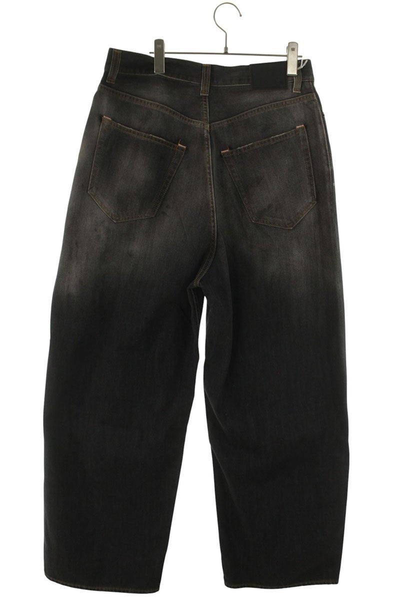 ACNE STUDIOS FN Black Trafalgar Damaged Baggy Jeans Size 38