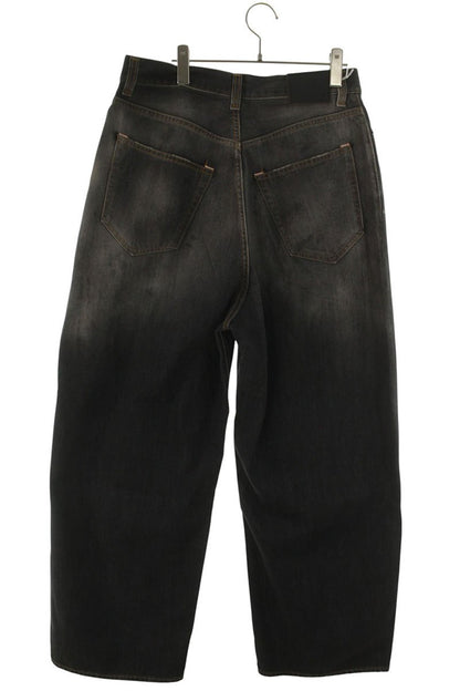 ACNE STUDIOS FN Black Trafalgar Damaged Baggy Jeans Size 38