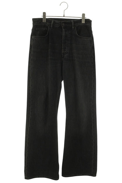 ACNE STUDIOS VINTAGE BLACK Washed Flare Denim Pants Size 29