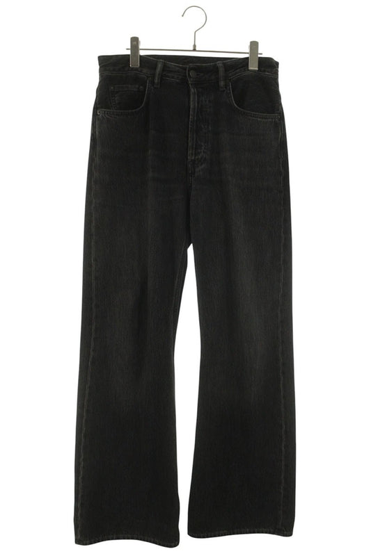 ACNE STUDIOS VINTAGE BLACK Washed Flare Denim Pants Size 29