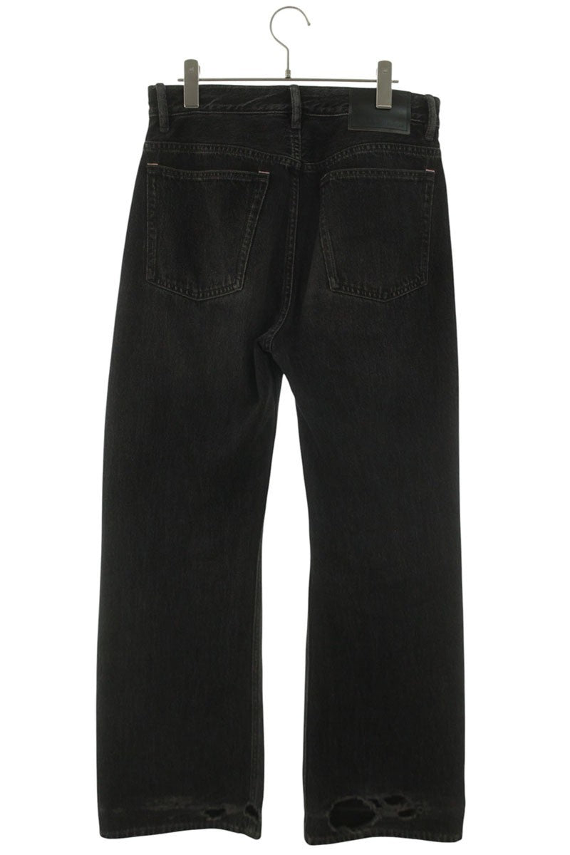 ACNE STUDIOS VINTAGE BLACK Washed Flare Denim Pants Size 29