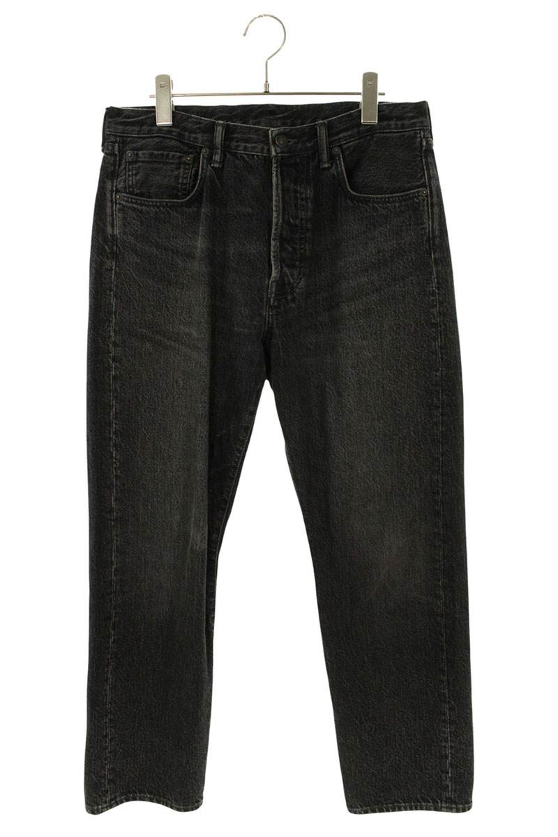 ACNE STUDIOS Black Washed Straight Denim Pants Size 32