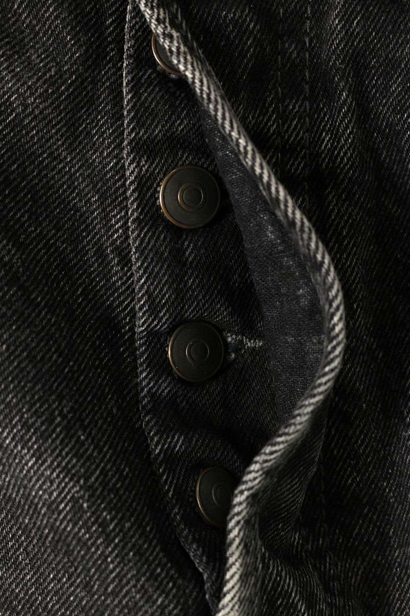 ACNE STUDIOS Black Washed Straight Denim Pants Size 32