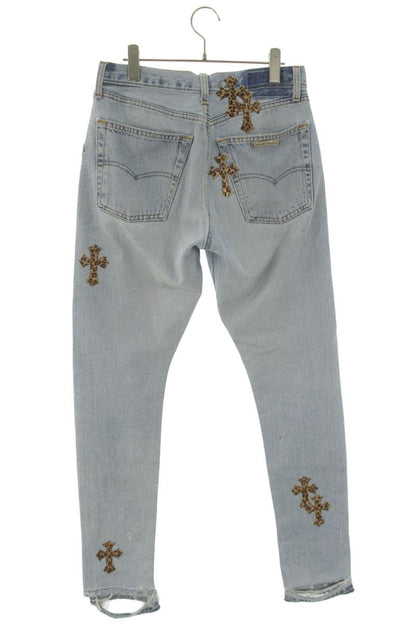 Chrome Hearts x Gallery Dept Cross Patch Denim Jeans Size 28