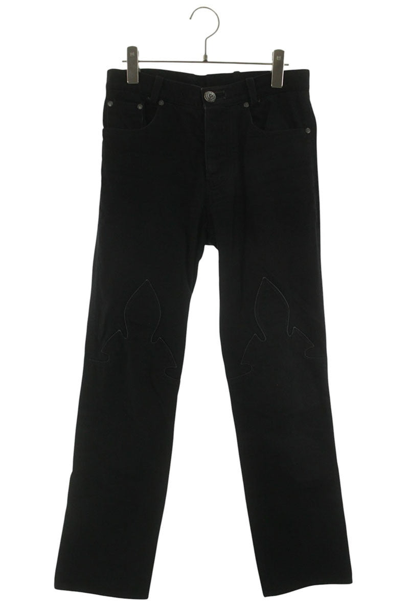 Chrome Hearts DNM PANTS BLK Flare Knee Stitch Denim Size 29