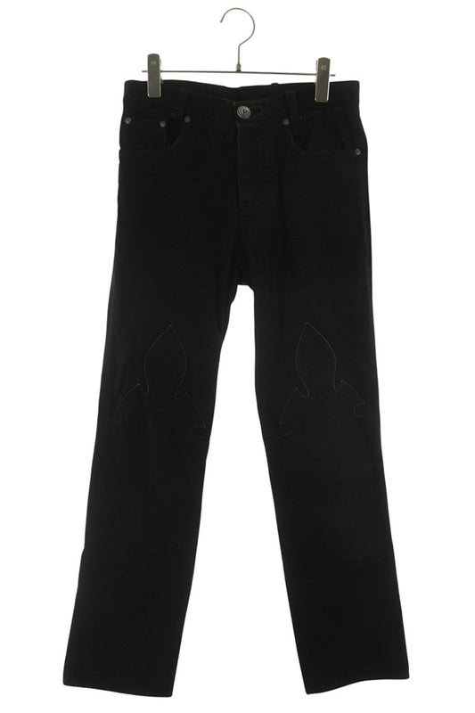 Chrome Hearts DNM PANTS BLK Flare Knee Stitch Denim Size 29