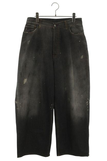 ACNE STUDIOS FN BLACK TRAFALGAR Vintage Paint Denim Size 33