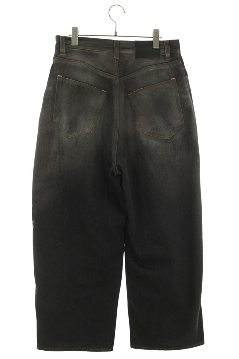 ACNE STUDIOS FN BLACK TRAFALGAR Vintage Paint Denim Size 33