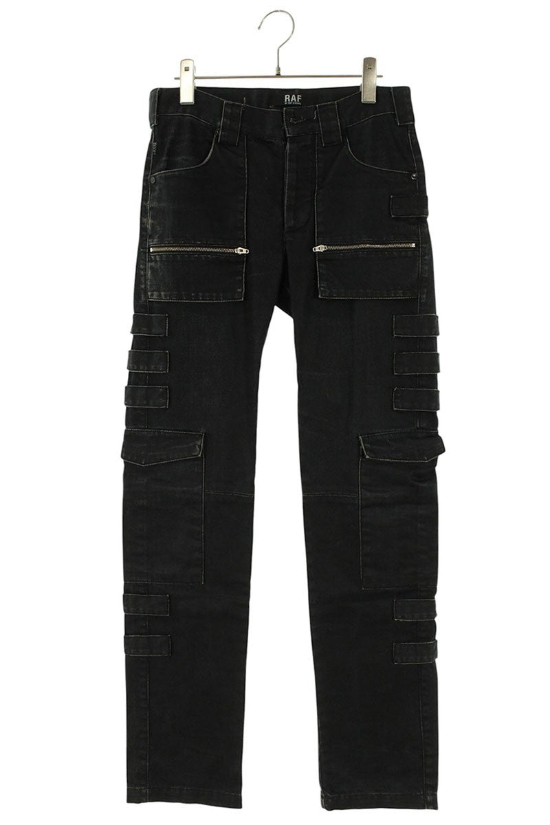 RAF by RAFSIMONS Belted Cargo Skinny Denim Pants Size 28