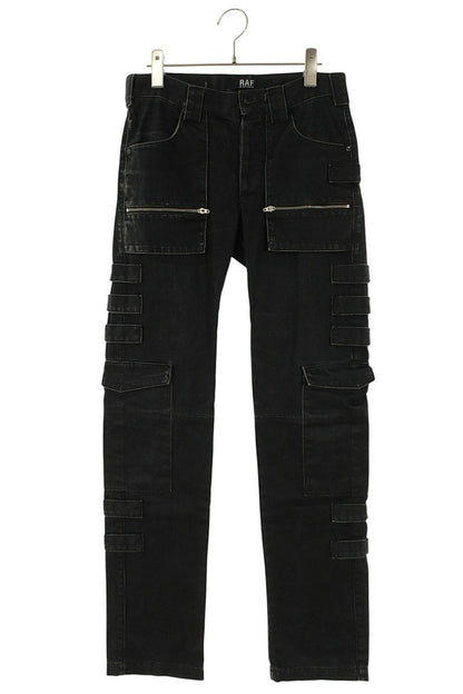 RAF by RAFSIMONS Belted Cargo Skinny Denim Pants Size 28