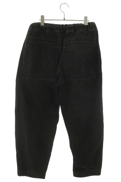 ANN DEMEULEMEESTER Wide Easy Denim Pants Black Size 28