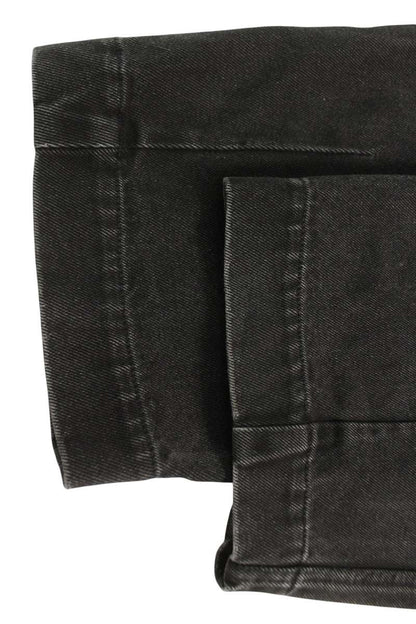 ANN DEMEULEMEESTER Wide Easy Denim Pants Black Size 28