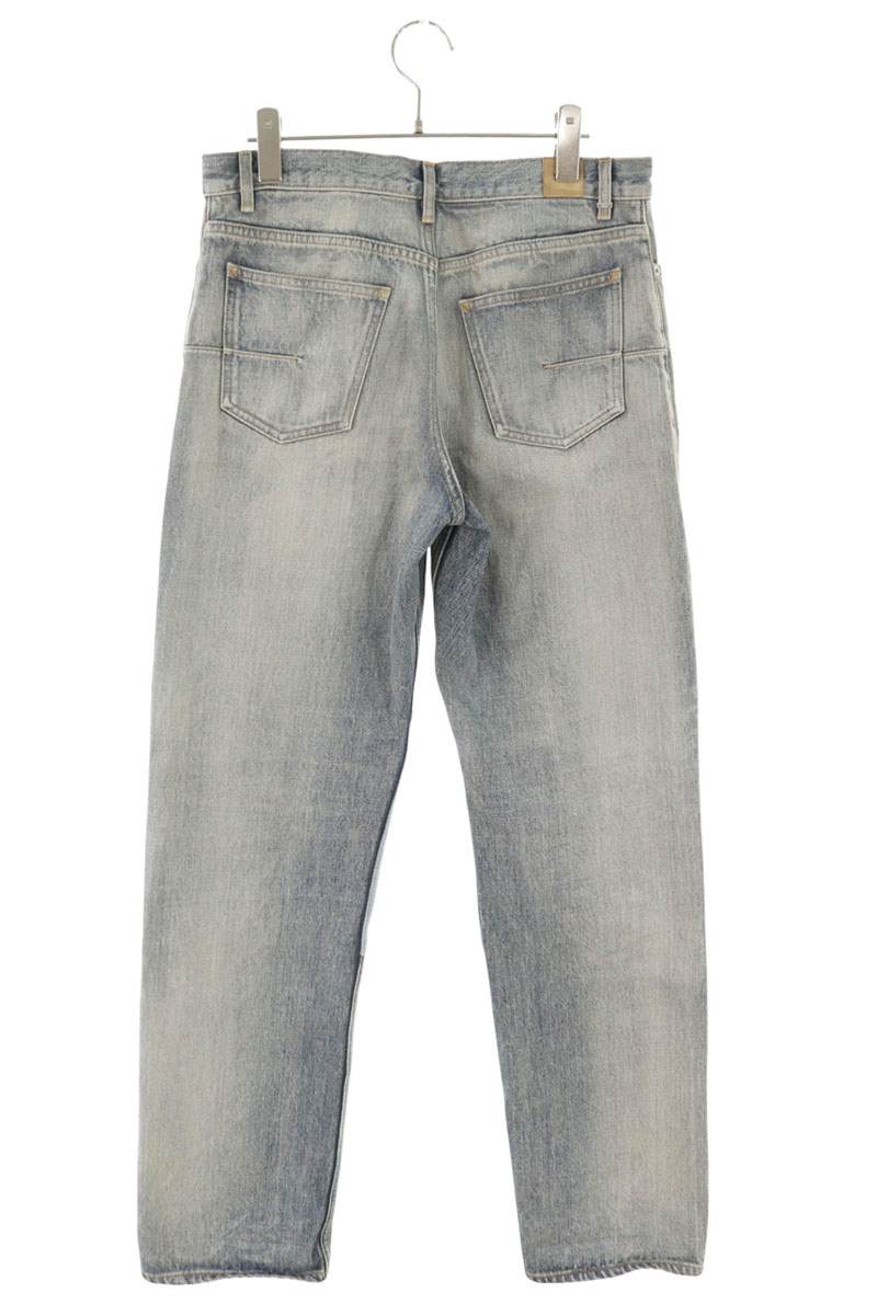 DIOR Regular Fit Patchwork Denim Pants Light Blue Size 29