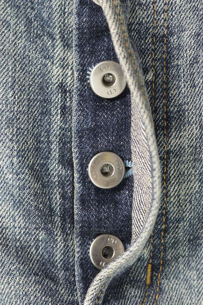 DIOR Regular Fit Patchwork Denim Pants Light Blue Size 29