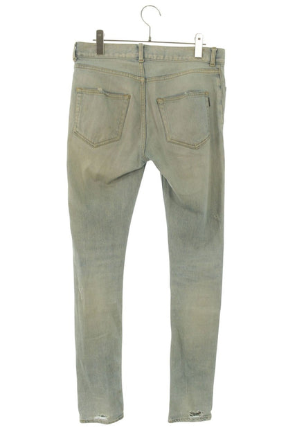 SAINT LAURENT PARIS Destroyed Denim Light Blue Size 28