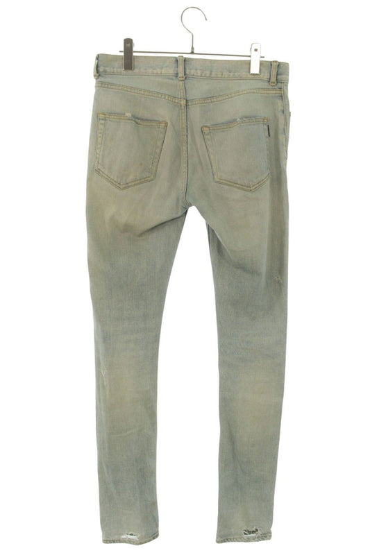 SAINT LAURENT PARIS Destroyed Denim Light Blue Size 28