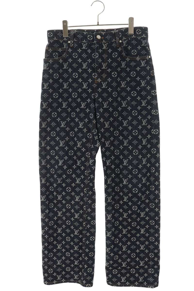 LOUISVUITTON 24AW Monogram Jacquard Denim Pants Size 27