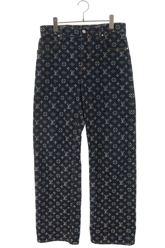 LOUISVUITTON 24AW Monogram Jacquard Denim Pants Size 27
