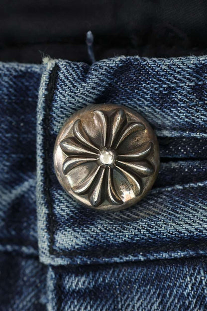 Chrome Hearts JEAN STRTLG FBRC Washed Cross Patch Size 34