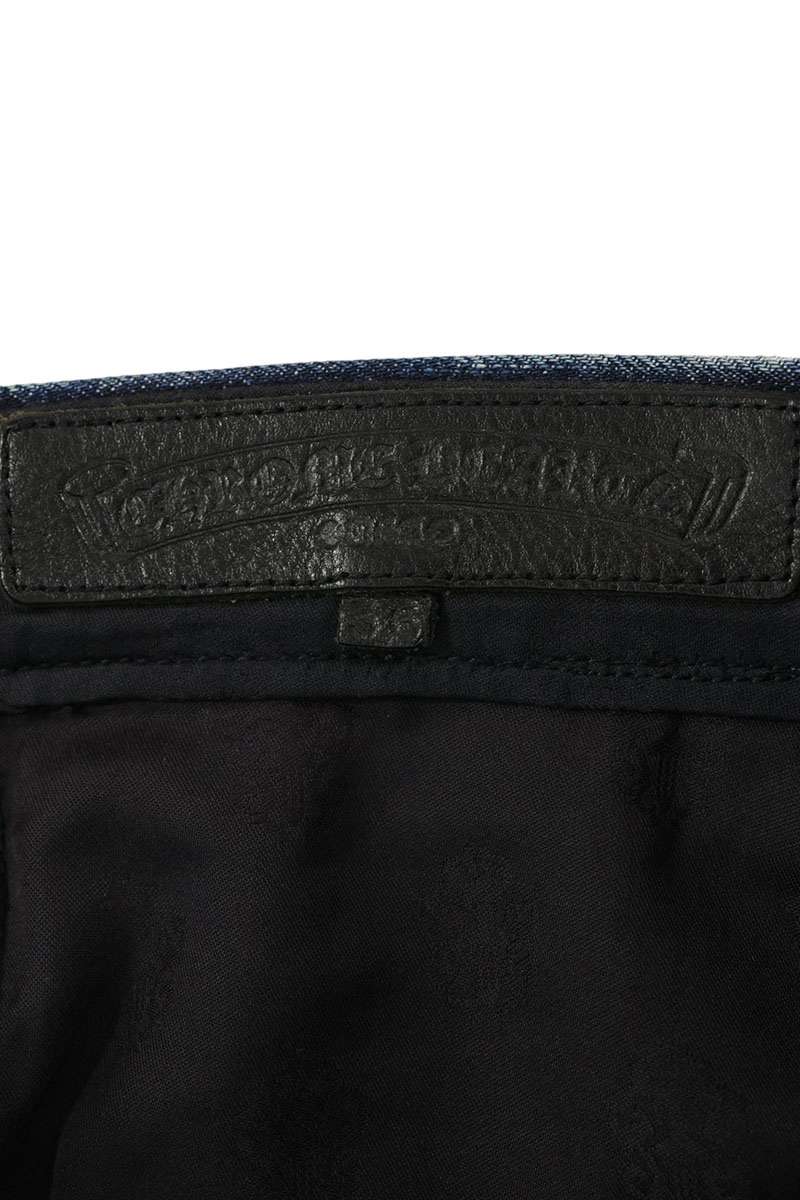 Chrome Hearts JEAN STRTLG FBRC Cross Patch Denim Size 36