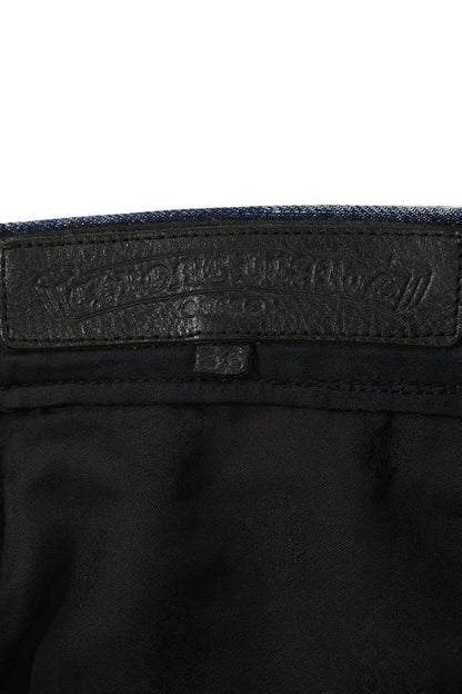 Chrome Hearts JEAN STRTLG FBRC Cross Patch Denim Size 36