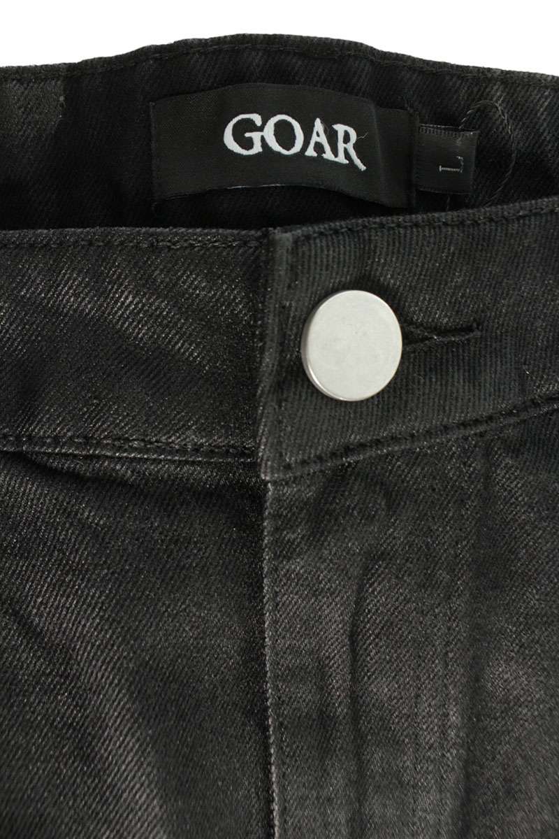 GOAR ARCHIVE Carabiner Wax Coated Straight Denim Size 34