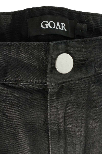 GOAR ARCHIVE Carabiner Wax Coated Straight Denim Size 34